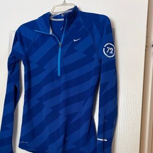 Nike Women's Electric Blue Quarter-Zip Sweatshirt
